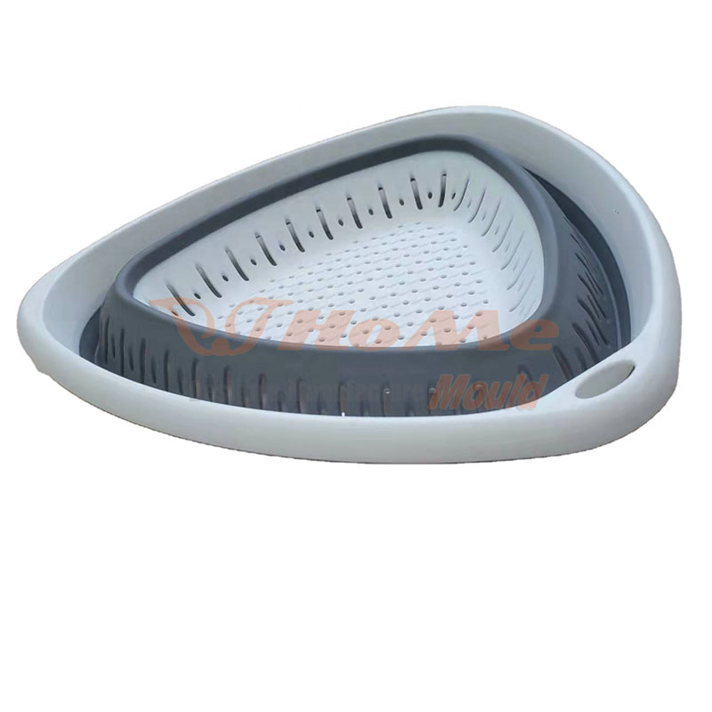 Plastic Injection Wash Filter Basket 2 barvni kalup za brizganje 