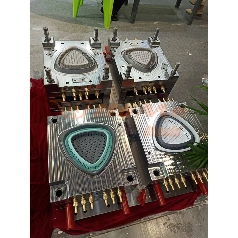 Plastic Injection Wash Filter Basket 2 barvni kalup za brizganje